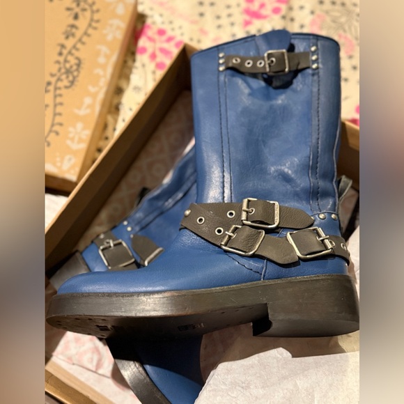 FREE PEOPLE We The Free Janey Engineer Boots New in Box - Picture 10 of 12